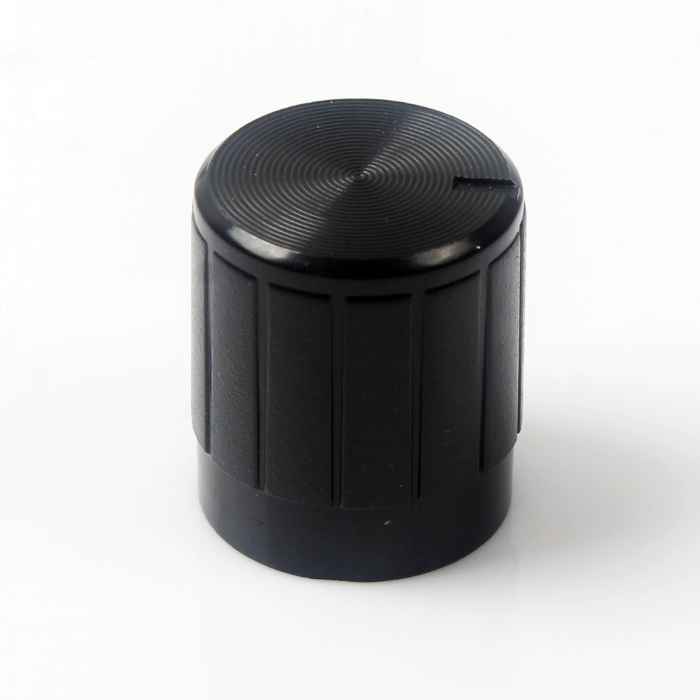 10PCS  Black Plastic Potentiometer Knob 6mm Shaft Hole