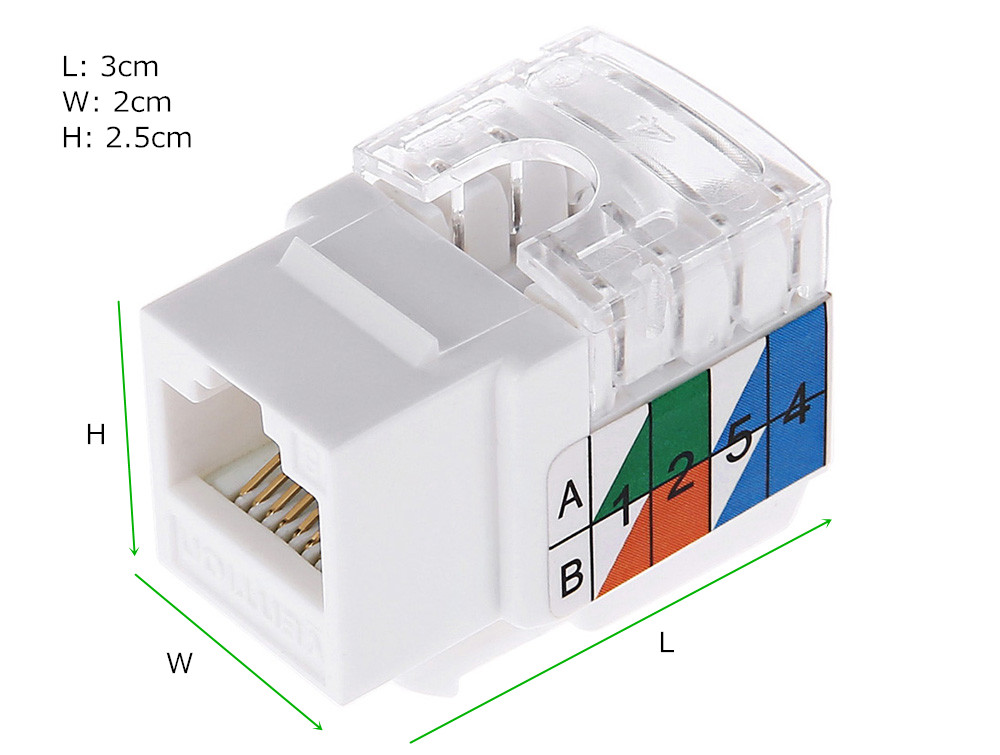 Vention VDD - B05 - W Category 5E Unshielded High-speed Transmission Ethernet Module